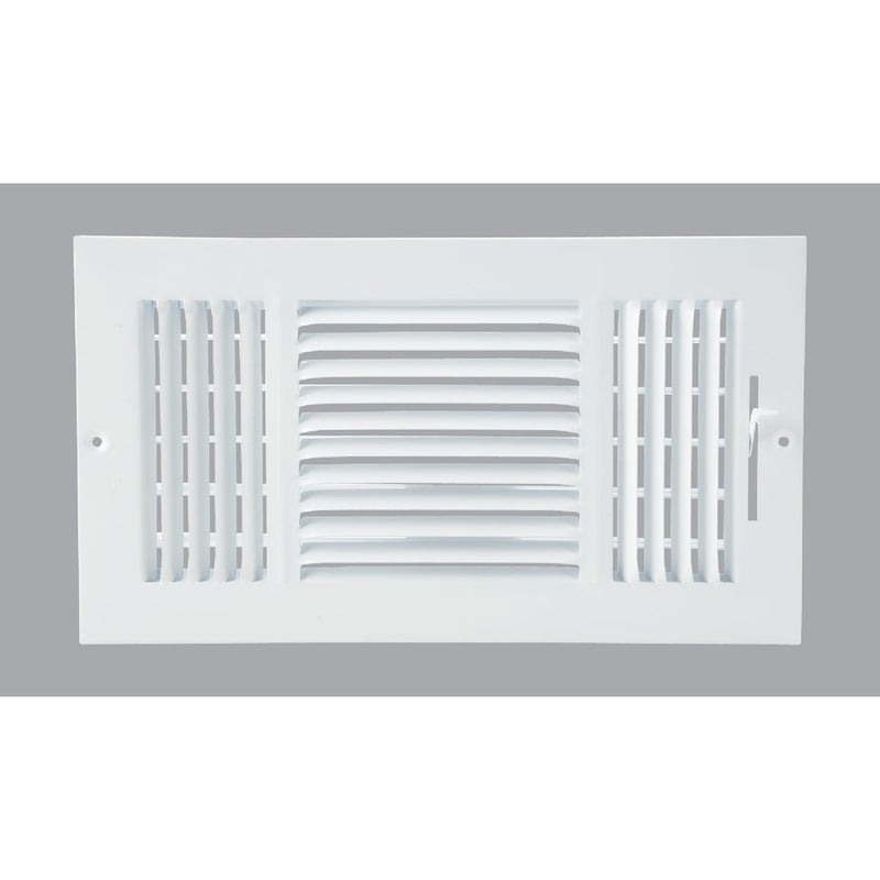 Home Impressions 15.75 In. x 7.76 In. White Steel Wall Register