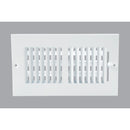 Home Impressions 9.76 In. x 5.75 In. White Steel Wall Register
