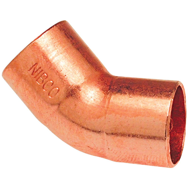 NIBCO 1-1/2 In. CxC 45 Deg. Copper Elbow (1/8 Bend)