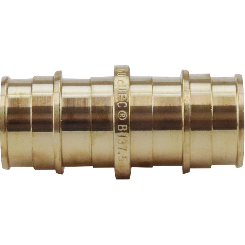 Apollo Retail 3/4 In. Barb x 3/4 In. Barb Brass PEX-A Coupling