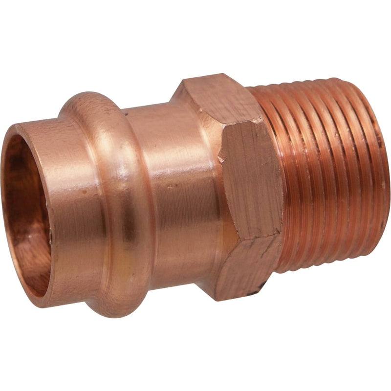 NIBCO 1/2 In. Press x 1/2 In. Male Copper Adapter