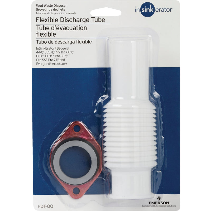 Insinkerator White Flexible Disposer Discharge Tube