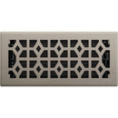 Imperial Templar 4 In. x 10 In. Brushed Nickel Steel Floor Register