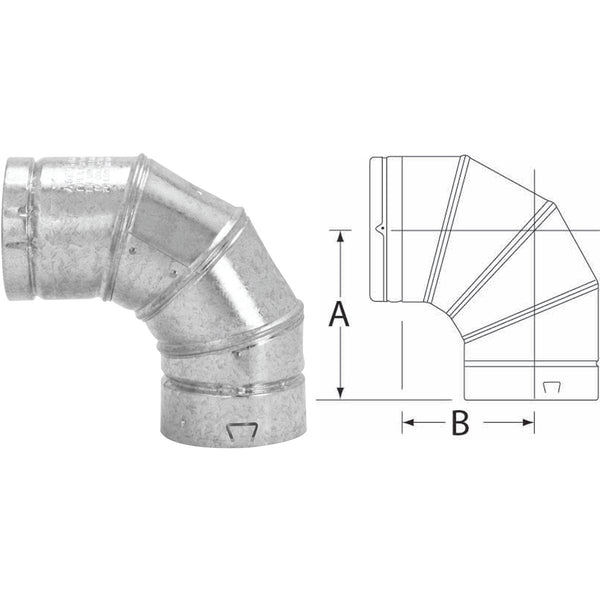 SELKIRK RV 3 In. 90 Degree Adjustable Elbow