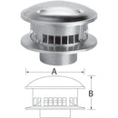 SELKIRK RV 5 In. x 10 In. x 5-1/4 In. Gas Vent Cap