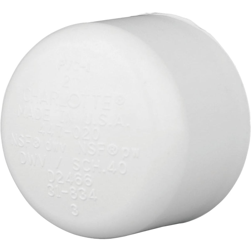 Charlotte Pipe 2 In. Schedule 40 Pressure Slip PVC Cap