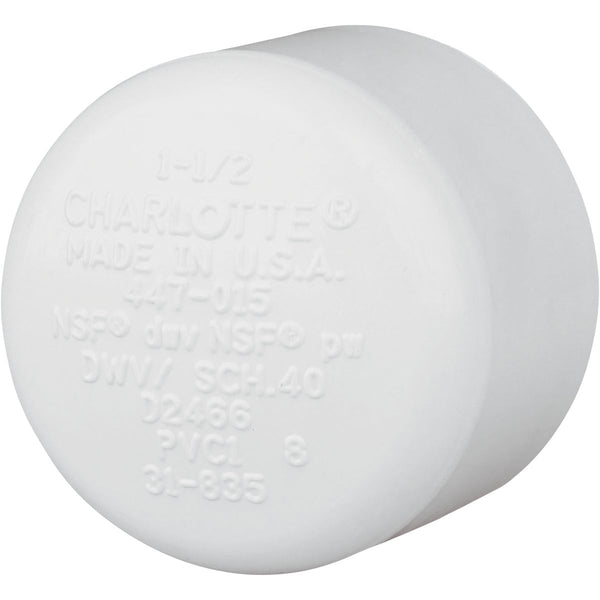 Charlotte Pipe 1-1/2 In. Schedule 40 Pressure Slip PVC Cap