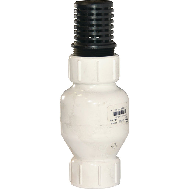 NDS KBI 1-1/2 In. PVC Spring Check Valve-Foot Valve