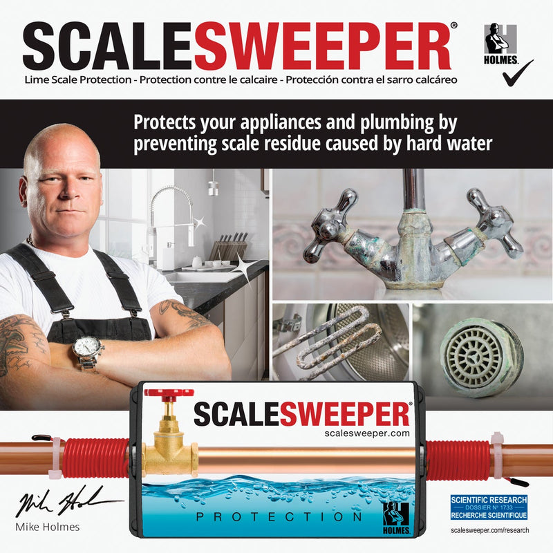 Scalesweeper Electronic Hard Water Conditioner & Water Descaler