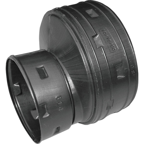 Advanced Drainage Systems 4 In. x 3 In. Plastic Reducing Corrugated Coupling