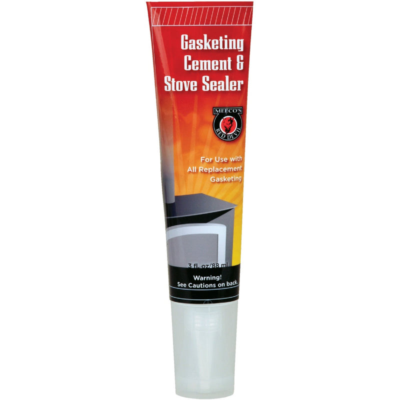 Meeco's Red Devil 3 Oz. Black Gasket Cement and Stove Sealer