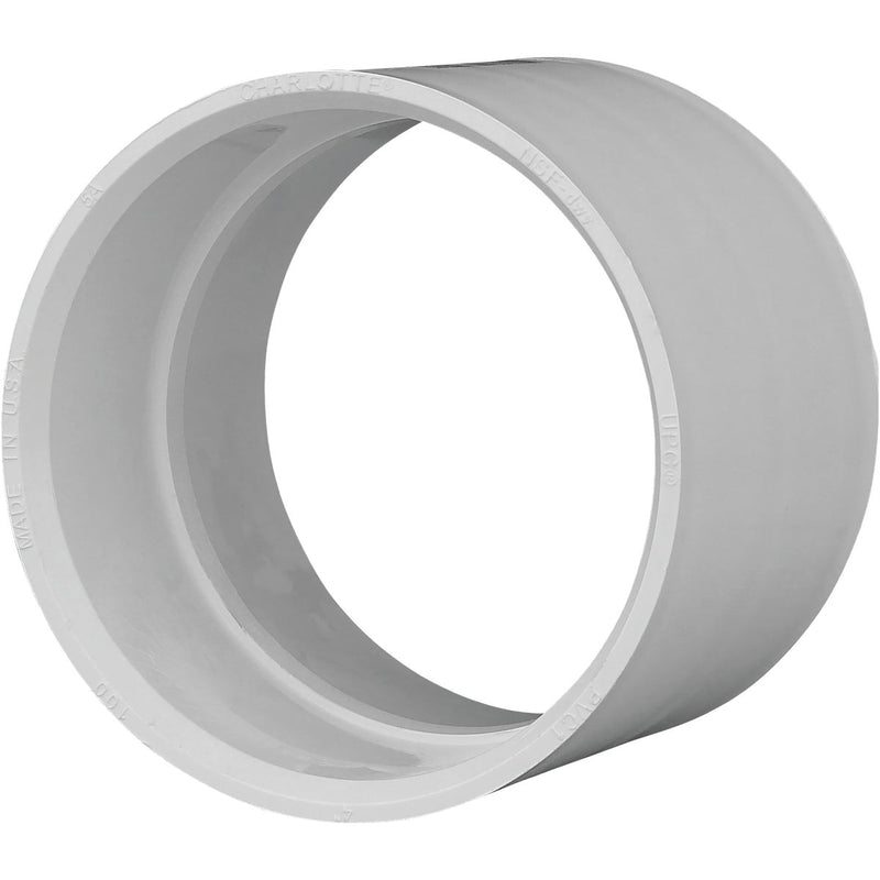 Charlotte Pipe 4 In. Hub Schedule 40 DWV PVC Coupling