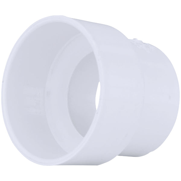 Charlotte Pipe 4 In. Hub x 3 In. Hub Schedule 40 DWV PVC Adapter Coupling