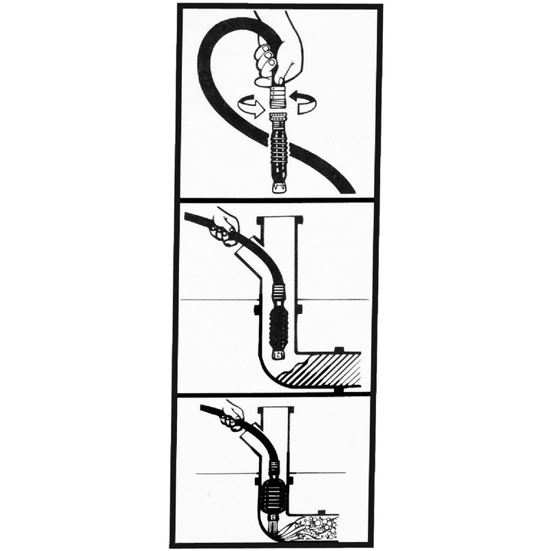 G. T. Water Drain King 1-1/2" to 3" Water-Pressure Drain Opener