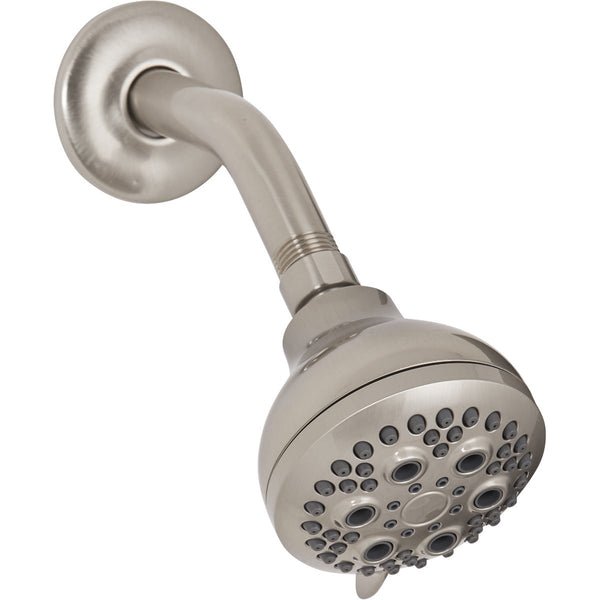 Home Impressions 5-Spray 1.8 GPM Fixed Shower Head, Brushed Nickel