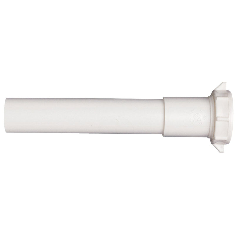 Do it Best 1-1/4 In. x 6 In. White Plastic Extension Tube