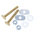 Do it Best 1/4 In. Brass Toilet Bolt Set