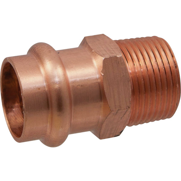 NIBCO 3/4 In. Press x 1/2 In. MIP Copper Adapter