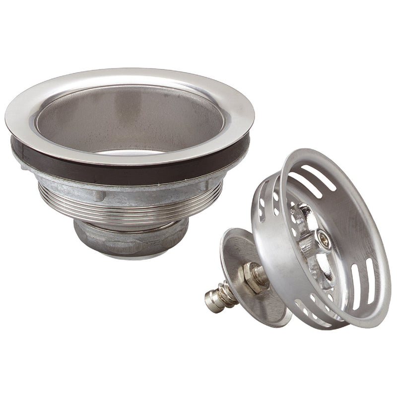 Keeney Stainless Steel Turn to Seal Basket Strainer Assembly