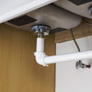 Keeney 1-1/2 In. White Polypropylene 90 Degree Elbow Coupling