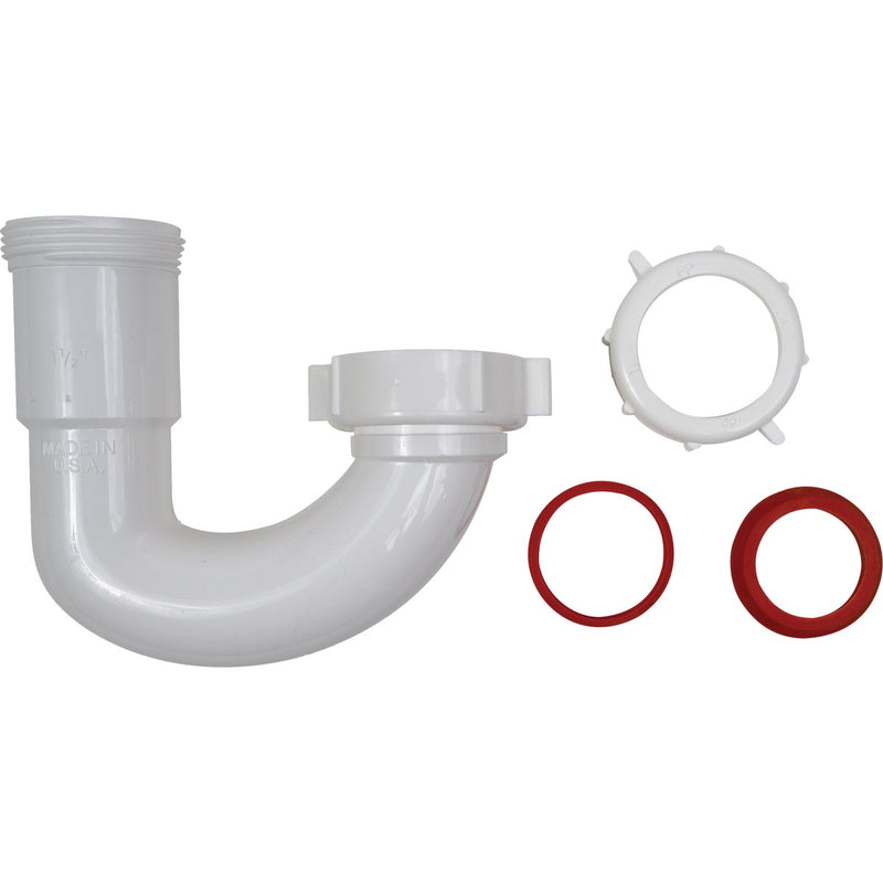 Plumb Pak 1-1/2 In. or 1-1/4 In. White Plastic J-Bend