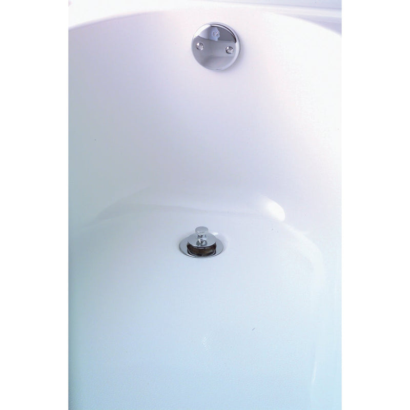 Keeney Plastic Bath Drain with Polished Chrome Lift'n Turn