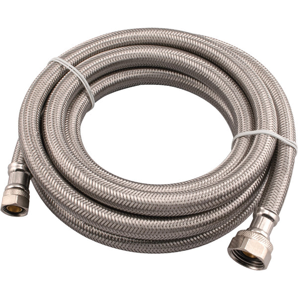 ProLine 3/8 In. C X 1/2 In. F X 96 In. L. Braided Stainless Steel Faucet Supply Line