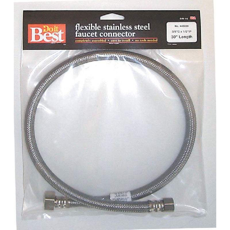 Do it Best 3/8 In. C X 1/2 In. F X 30 In. L. Braided Stainless Steel Faucet Supply Line