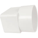 IPEX 2 In. x 3 In. x 3 In. Sewer and Drain White Styrene Downspout Adapter