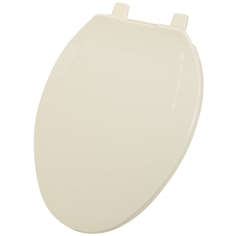 Home Impressions Elongated Closed Front Bone Plastic Toilet Seat