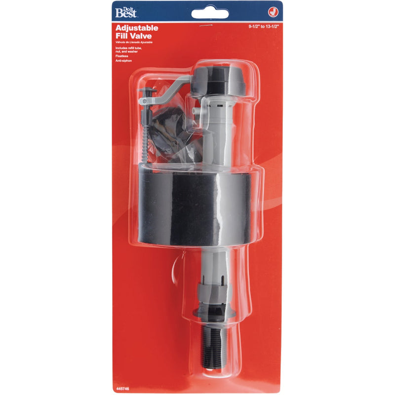 Do it Best Plastic 9-1/2 In. to 13-1/2 In. Adjustable Anti-Siphon Fill Valve