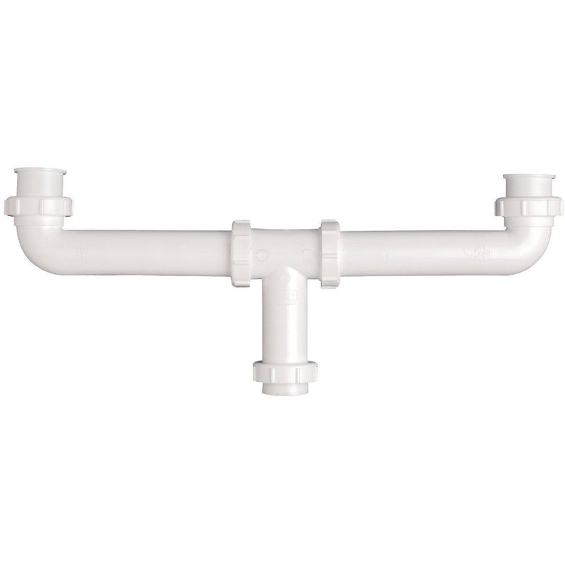 Keeney 1-1/2 In. x 16 In. White Polypropylene Center Outlet Waste