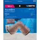 Watts 1/2 In. x 1/2 In. CTS 90 Deg. Quick Connect Plastic Elbow (1/4 Bend)