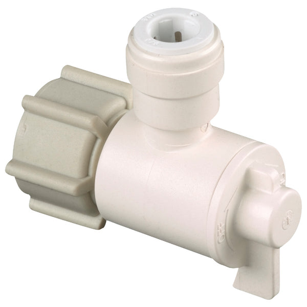 Watts 1/2 In. FPT X 3/8 In. CTS Quick Connect Stop Angle Valve