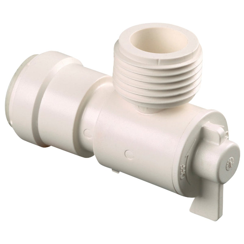 Watts 1/2 In. CTS X 3/4 In. MGH Quick Connect Stop Angle Valve