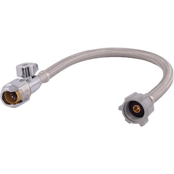 SharkBite 1/2 In. C x 7/8 In. BC x 16 In. L Braided Stainless Steel Toilet Connector
