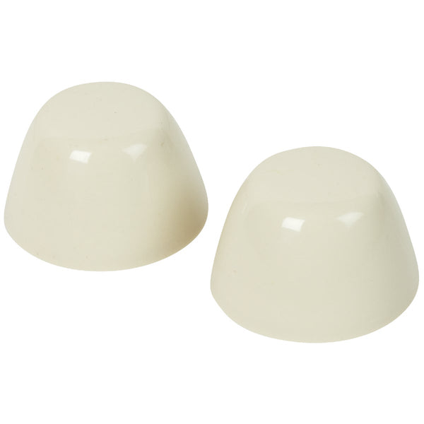 Do it Best Almond Plastic Snap-On Toilet Bolt Caps (2-Ct.)