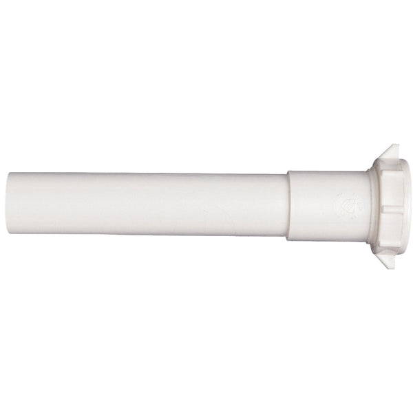 Do it Best 1-1/4 In. x 12 In. White Plastic Extension Tube