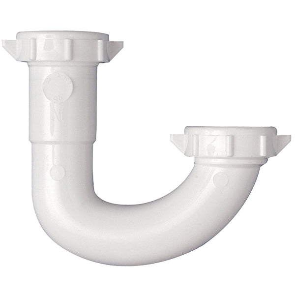 Do it Best 1-1/4" White Plastic J-Bend, Carded