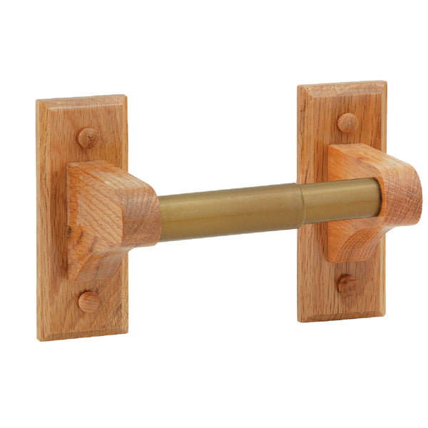 Home Impressions Sierra Medium Oak Wall Mount Toilet Paper Holder