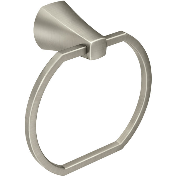 Moen Lindor Towel Ring, Spot Resist Brushed Nickel