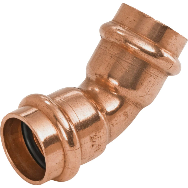 NIBCO 1 In. 45 Deg. Press Copper Elbow (1/8 Bend)