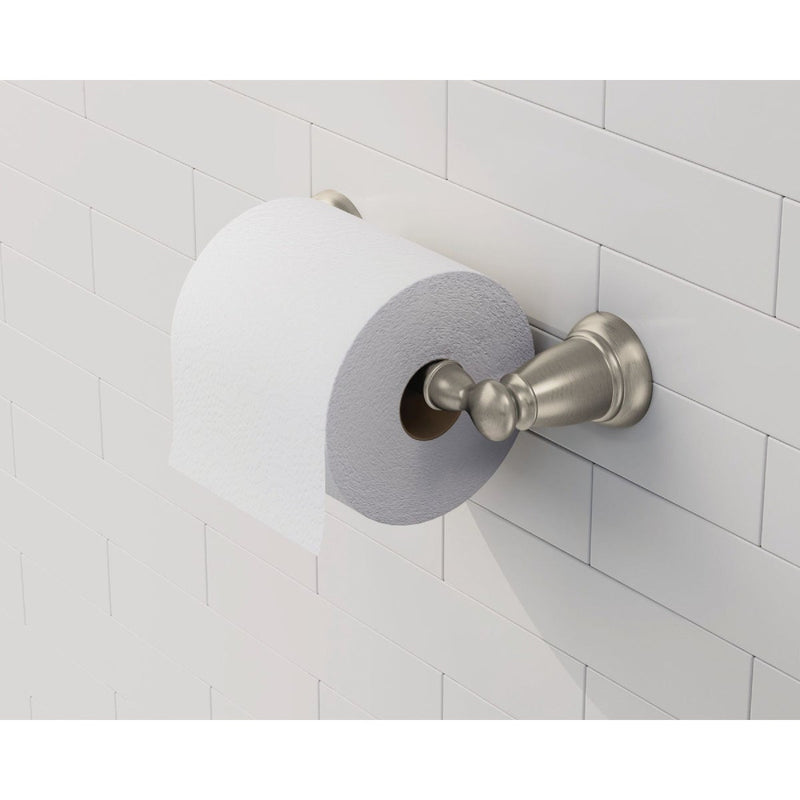 Moen Banbury Wall Mount Toilet Paper Holder, Brushed Nickel