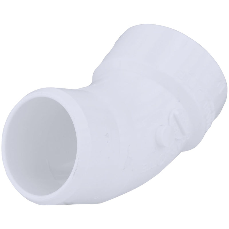 Charlotte Pipe 1-1/4 In. Schedule 40 45 Deg. DWV PVC Street Elbow (1/8 Bend)