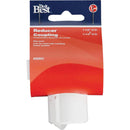 Do it Best 1-1/2 In. x 1-1/4 In. White PVC Slip-Joint Reducer Coupling