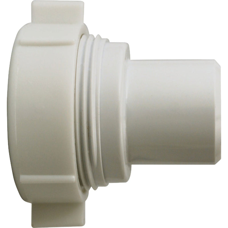Do it Best 1-1/2 In. x 1-1/4 In. White PVC Slip-Joint Reducer Coupling