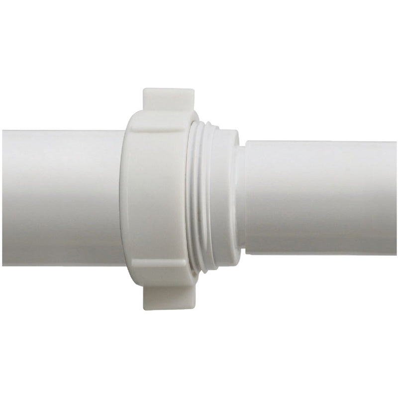 Do it Best 1-1/2 In. x 1-1/4 In. White PVC Slip-Joint Reducer Coupling