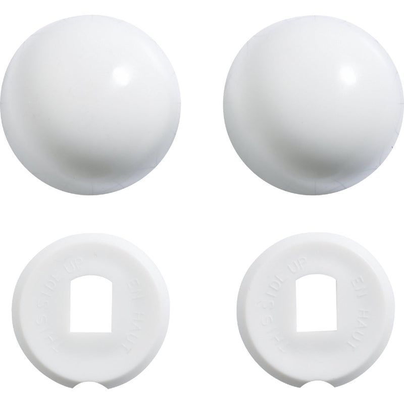Kohler Genuine Parts White Plastic Snap-On Toilet Bolt Caps (2-Ct.)