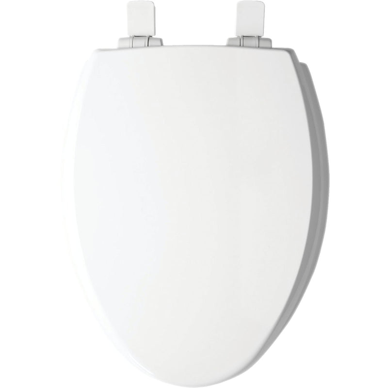 Mayfair Kendall Elongated Closed Front WhisperClose White Enameled Wood Toilet Seat