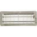 Home Impressions 4 In. x 12 In. Satin Nickel Steel Floor Register